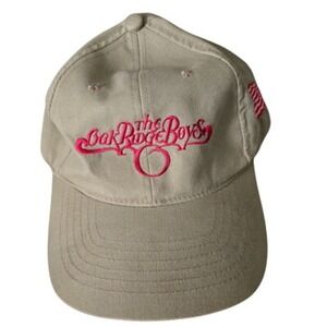Headshots Hat Men OS Tan The Oak Ridge Boys Band Cap Cotton Twill USA Flag Patch